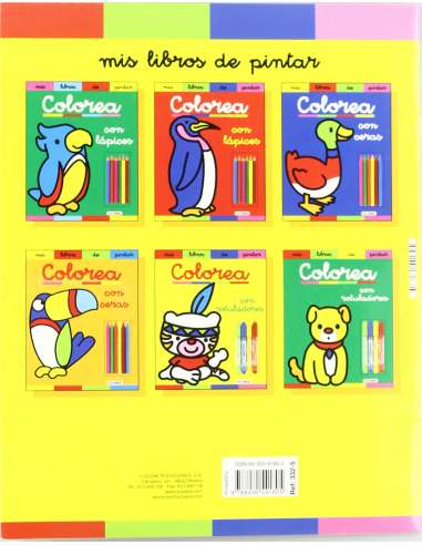 Libro Colorea Con Rotuladores