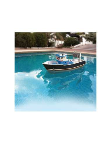 BARCO DE MADERA REMOLCADOR ATLANTIS