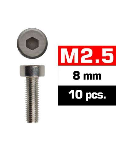 Tornillo Allen 2.5 x 8mm 10 Unidades