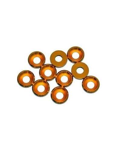 Arandelas Conicas Aluminio Narajas 4mm