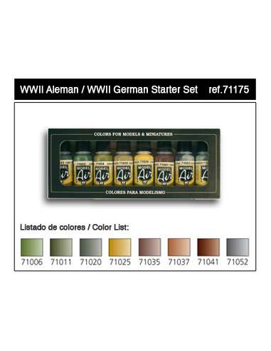 Vallejo Colores en Caja WWII Aleman