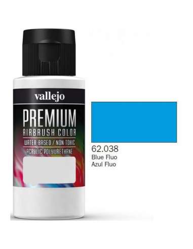 Pintura Aerografo Azul Fluorescente 