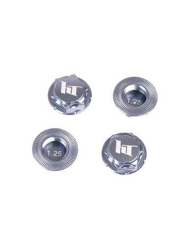 TUERCA RUEDA CERRADA 1.25MM. GRIS