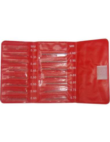 JUEGO DE BROCAS 15 UDS. DESDE 0.3MM-1MM.