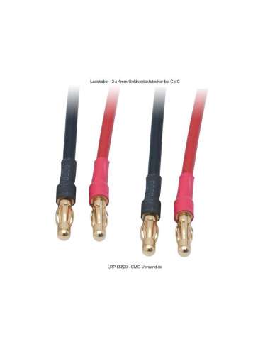 CABLE DE CARGA 2 X 4 MM. CONECTOR ORO