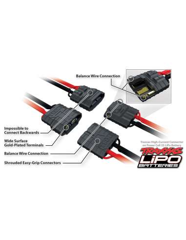 Bateria Lipo 11.1V 1400mah 3S 25CTraxxas