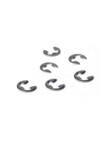 Vrx Racing E-Clip 4MM 6 Uds 