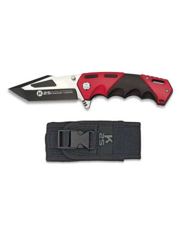 Navaja K25  FOS Roja Hoja: 9 cm