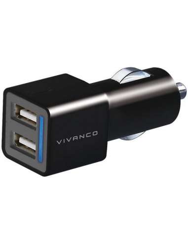 Cargador Conexion Coche 2 Puertos Usb