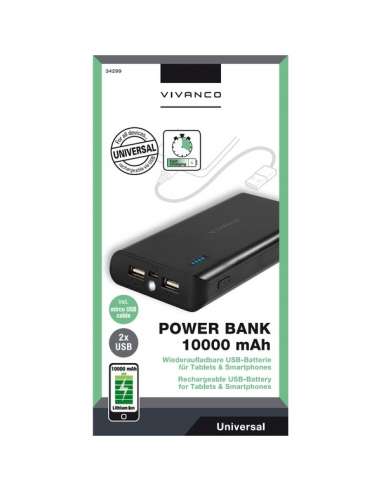 Power Bank 10.000 mah. 2 Puertos