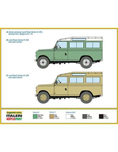 Maqueta Land Rover 109 Guardia Civil S-3