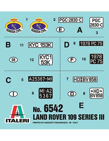 Maqueta Land Rover 109 Guardia Civil S-3
