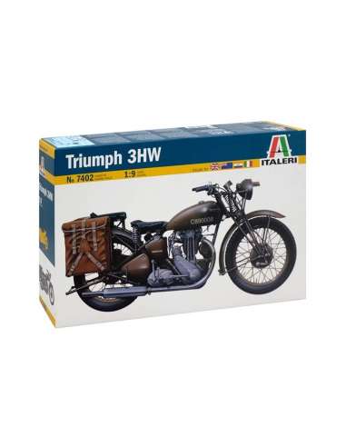 Maqueta Moto Triumph 3HW Escala 1/9