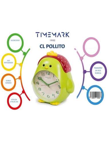 Reloj Despertador Pollito Timemark