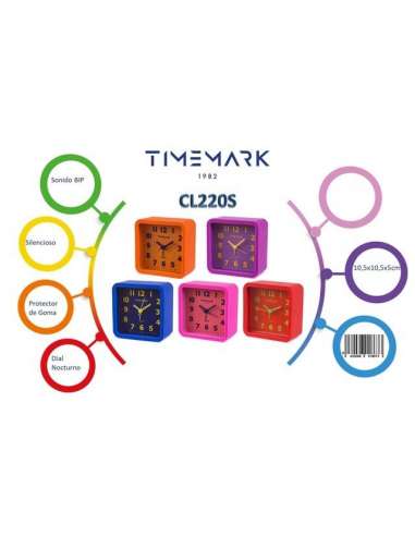 Reloj Despertador Cuadrado Timemark Kids
