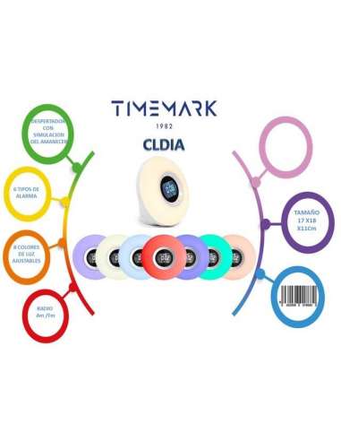 Radio Despertador Amanecer Timemark 