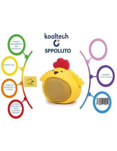 Altavoz Bluetooth Pollito Kooltech Altavoz Bluetooth Pollito Kooltech
