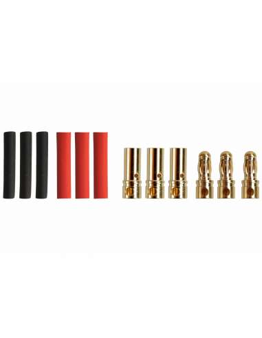 Conector Oro 3.5 mm. 3 Parejas Yukie Mod