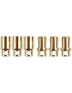 Conector Oro 8 mm.3 Parejas