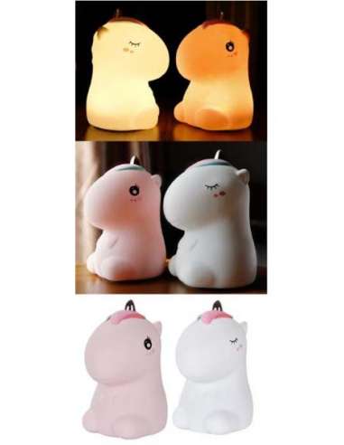 Lampara Silicona Unicorn ,Cambio Color 