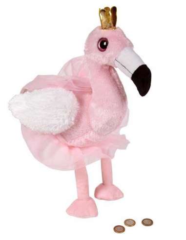 Hucha Peluche Flamenco Con Corona