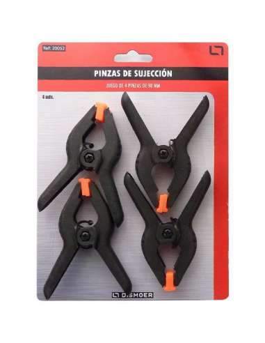 Pinza Pequeña de Sujeccion 90 mm 4 Uds