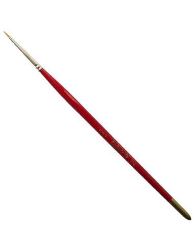 Pincel Toray 5/0 Redondo 375 Mango Rojo