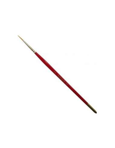 Pincel Toray 2/0 Redondo 375 Mango Rojo