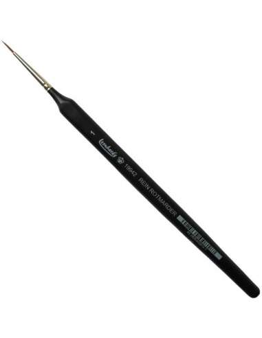 Pincel Marta Roja 1 Mango Negro Triang