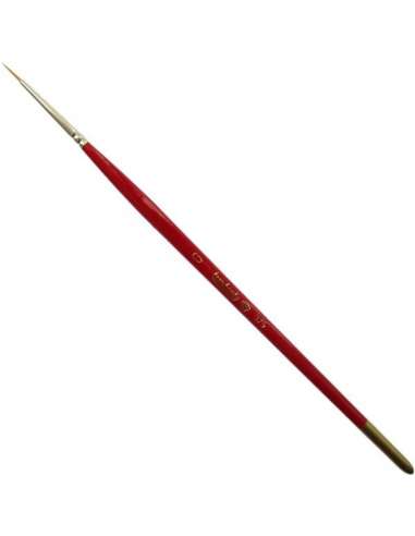 Pincel Toray Nº 3 Redondo 375 Mango Rojo