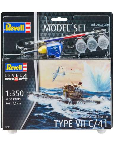 Maqueta 1:350 Model Set German Submarin