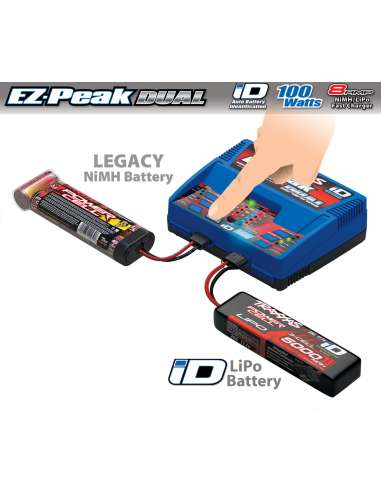 Cargador EZ-Peak Plus Duo 100W Lipo/Nmh