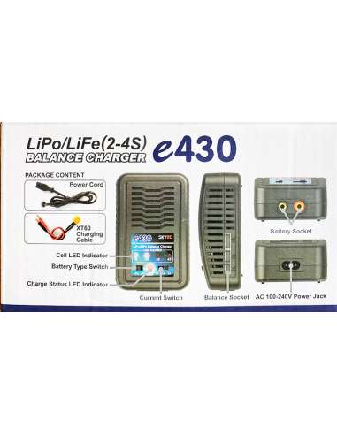 Cargador Lipo/LiFe 2-4S 3Amp. E4 SkyRc