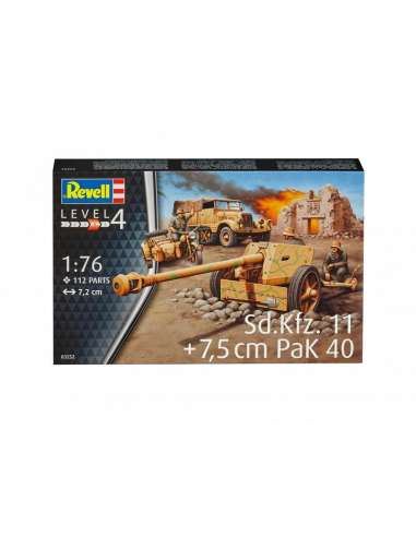 Maqueta Vehiculos1:76 Sd.Kfz.11 + Pak 40