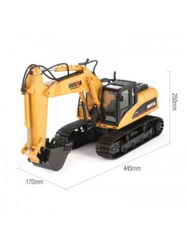 Excavadora Huina 1350 15 Ch Esc 1/14 