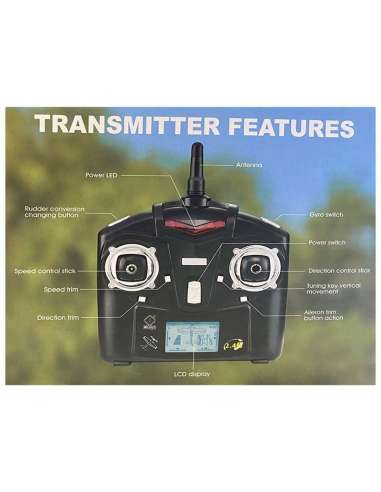 Avion Cessna 3 Canales 2.4Ghz. Completo