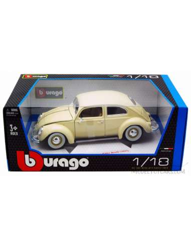 Volkswagen Kafer-Beetle Beige 1/18 Burag
