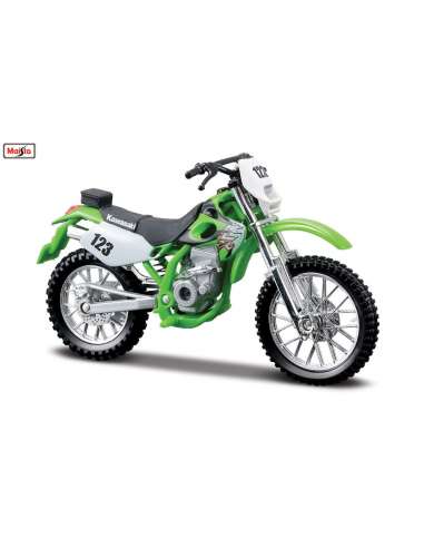 Moto Kawasaki KLX 250SR Esc: 1/18 Maisto