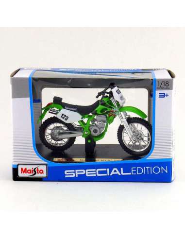 Moto Kawasaki KLX 250SR Esc: 1/18 Maisto
