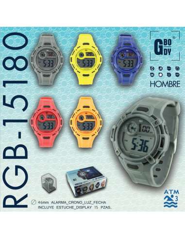 Reloj Deportivo Esfera 46 mm. Crono+Luz