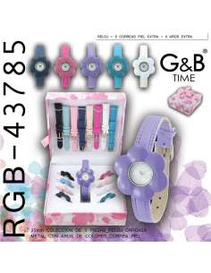 Reloj Con 8 Correar y Estucche 2