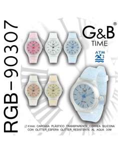 Reloj G&B Carcasa Transparente 2