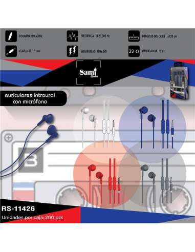 Auriculares Sami Con Microfono.