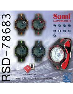 Reloj Sami Lcd con Luz y Caja