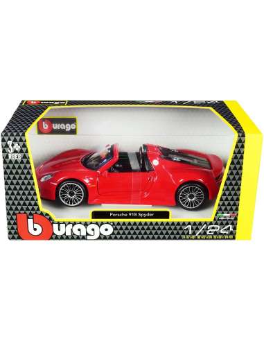 2014 Porsche 918 Spyder Rojo 1:24 Burag
