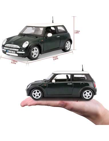 Mini Cooper Color Negro Escala 1/24
