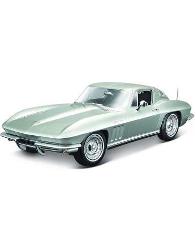 Chevrolet Corvette Plata 1965  1/18