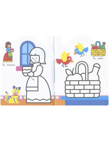 Libro Casita Color Caperucita Roja