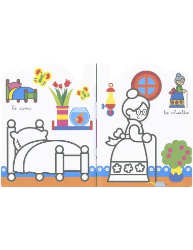 Libro Casita Color Caperucita Roja