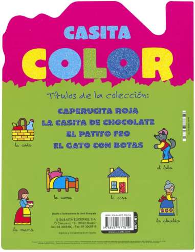 Libro Casita Color Caperucita Roja
